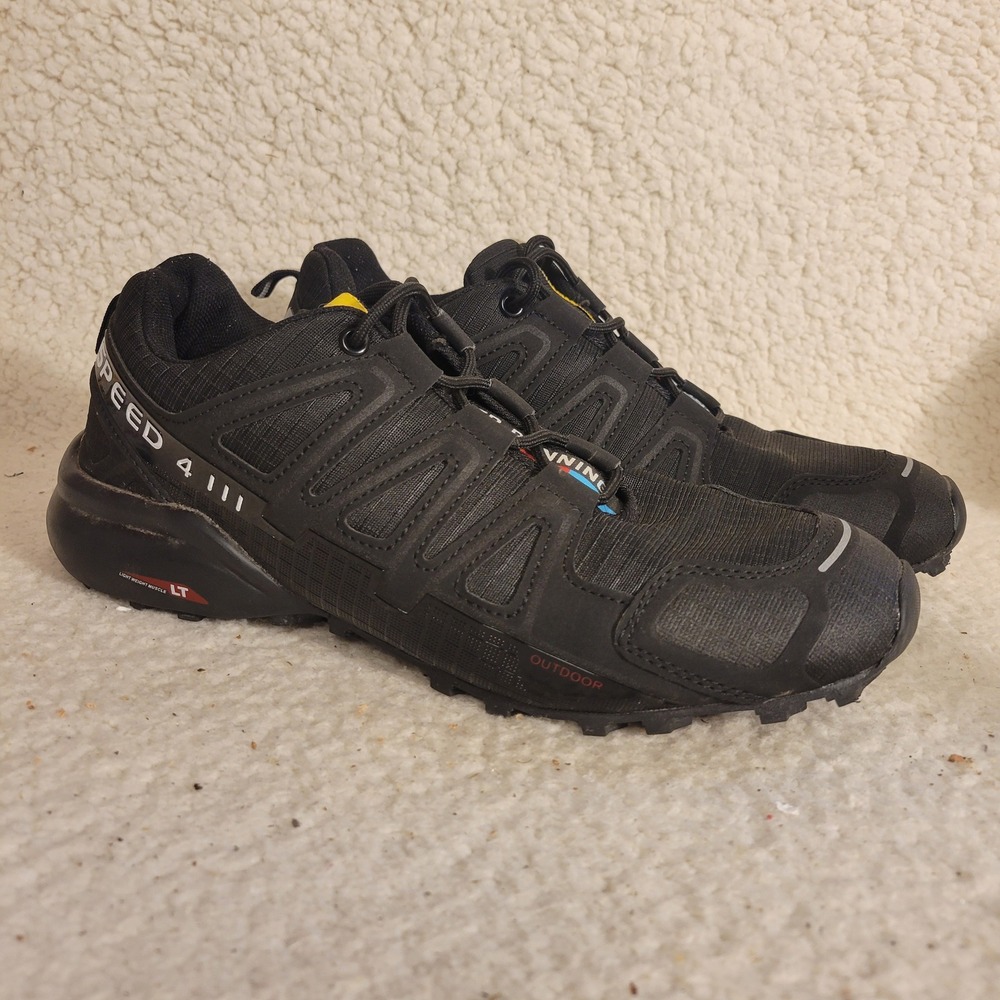 Keep Running Speed 4 Mens Trail Running Shoes Black Outdoor Sneakers Size 10/ 43